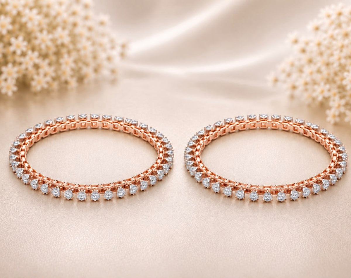 Diamond Hole Bangles