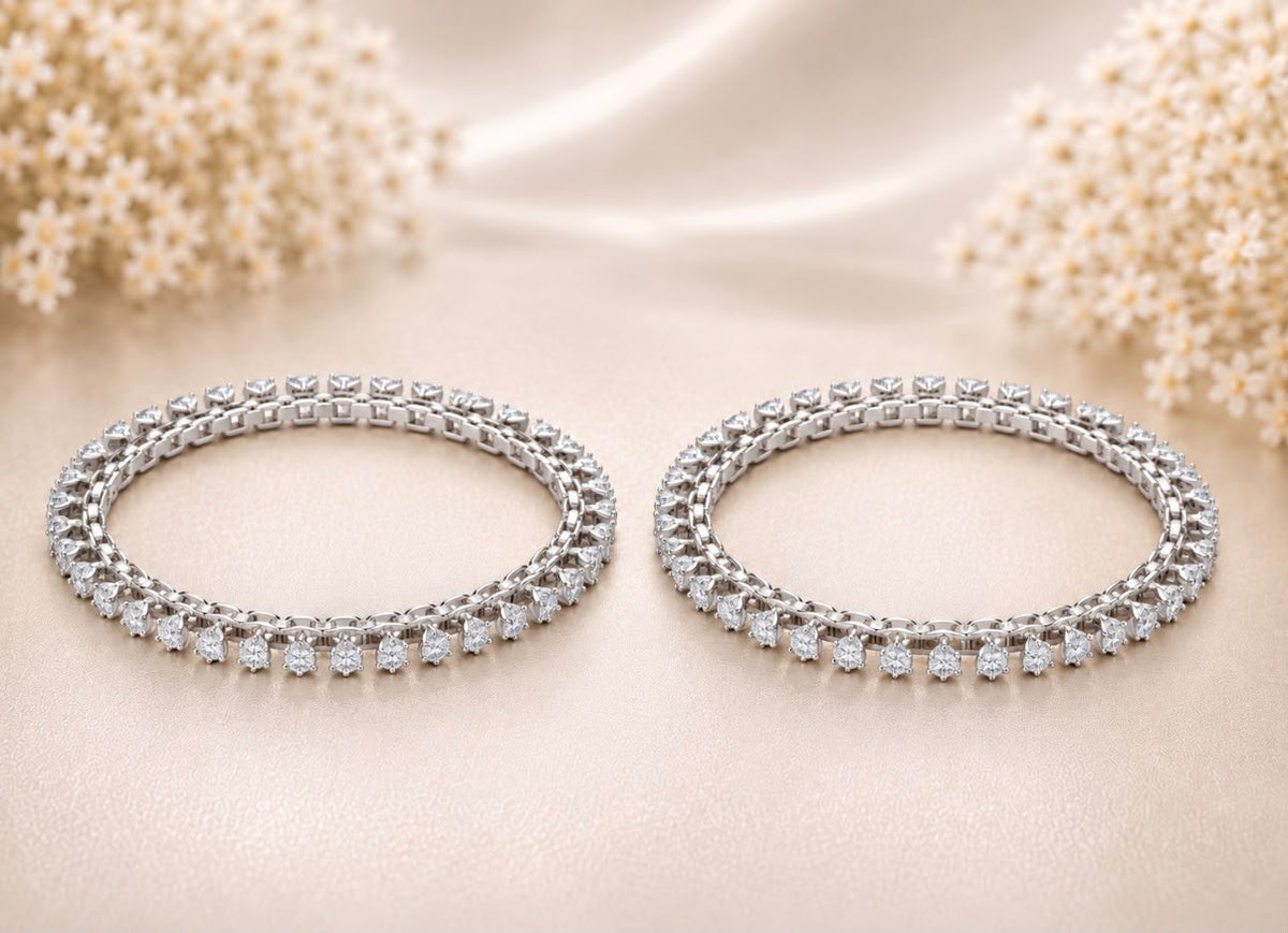 Diamond Hole Bangles