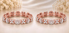 Diamond Rosette Bangles