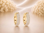 Diamond Pave Hoops