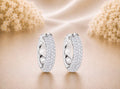 Diamond Pave Hoops