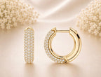 Diamond Pave Hoops