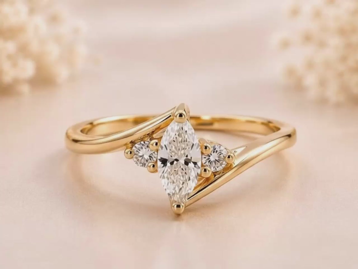 Marquise Embrace Ring