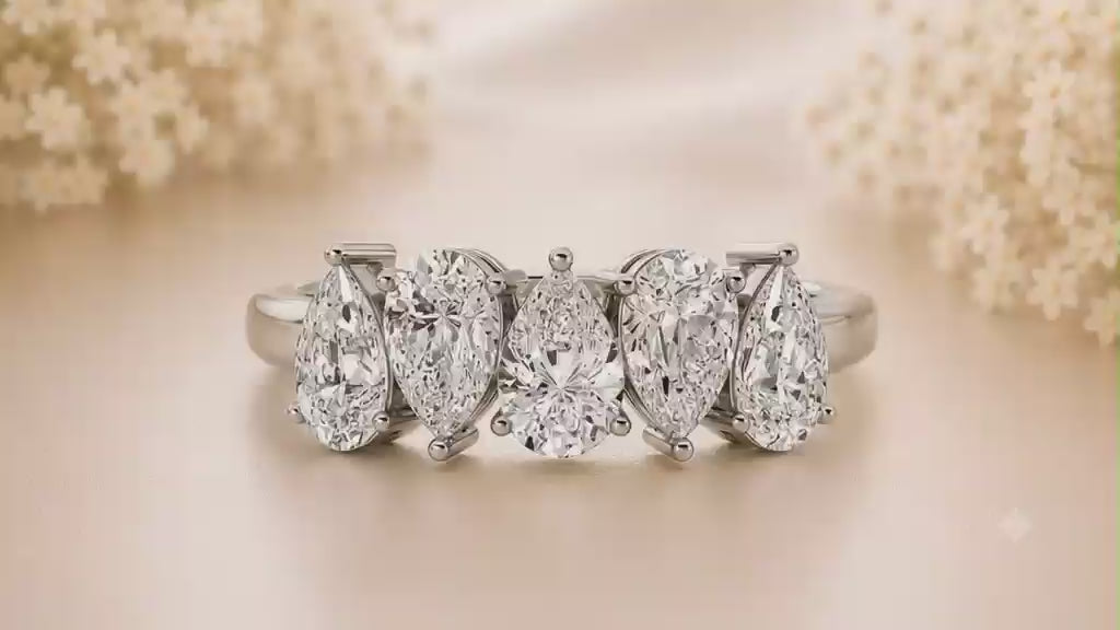 Pear Symphony Ring